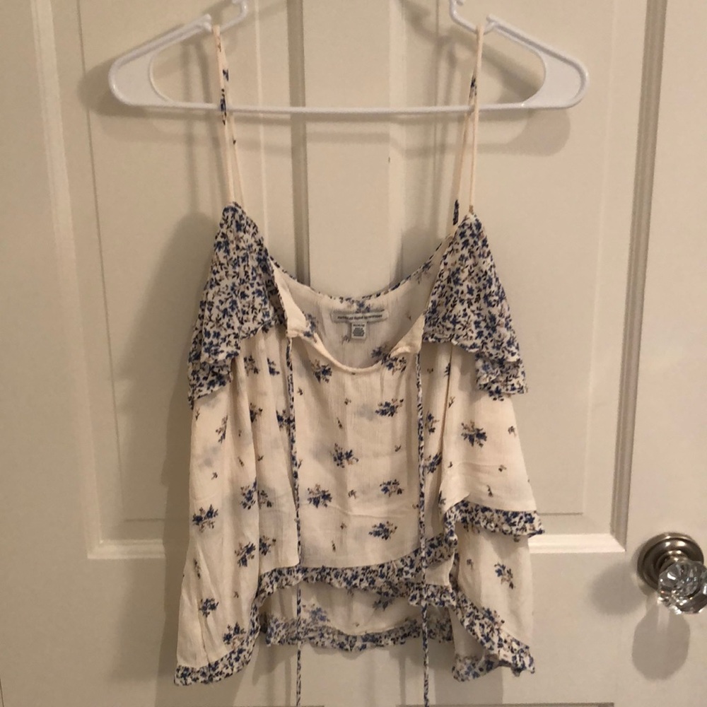 american eagle floral tank top